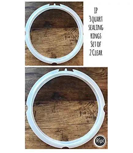 Two Pack Replacement Sealing Rings For Mini 3 Quart Electric Pressure Cooker Inner Pot Clear Non Toxic BPA Free
