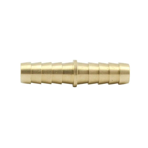 Brass Hose Barb Fitting One Quarter Inch Union Connector Two Pack Barb to Barb Hose Adapter for Tubing Easy Splice and Tight Seal