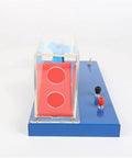 Hands On Aircraft Lift Principle Demonstrator Kit For Physics Class with wing model and blower base, frontal view.