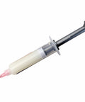 Heavy Duty Aluminum Alloy Syringe Plunger Dispenser For Flux And Solder Paste Precision Manual Tool with clear barrel