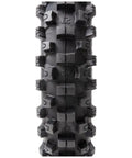 Close-up of T-35 Front And Rear Dirt Bike Tire Set For Soft To Intermediate Terrain With Deep Tread, Tube-Type Off-Road Moto Tires