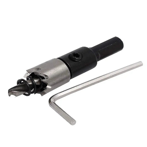 High Speed Steel HSS Hole Saw Set 13mm Diameter 68mm Overall Length 15mm Cutting Depth Spring Loaded Design tool with hex wrench