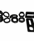 M16 Torque Arms For Electric Wheel Hub Motors, Slotted Axle Nut Hardware Kit, Corrosion Resistant Black Painted Steel, Includes Locking Nuts, Compatible With QS, Yuma, And Sotion Hub Motors