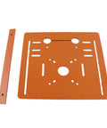 Heavy Duty Circular Saw Base Plate For Router Table With Killer Stability Precise 90 And 45 Degree Cuts Knock Out Clean Cuts Every Time, orange phenolic resin, 280x250mm size.