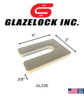 Heavy Duty White Plastic Shims For Window And Door Installations 250 Count Pack, 4x3 inches, 3/8 thick, squared shape.