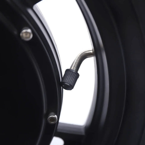 Close-up of valve on Beefy 16 Inch Front Wheel Hub Motor Kit For E Bikes 1000W 48V Brushless Conversion Kit