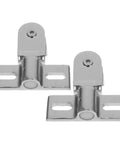 Zinc Alloy Door Hinge Pivot Set for Glass Doors, Stable Fit, Easy Install, Durable Pivot Hinge, Silver Finish, Heavy Duty Support