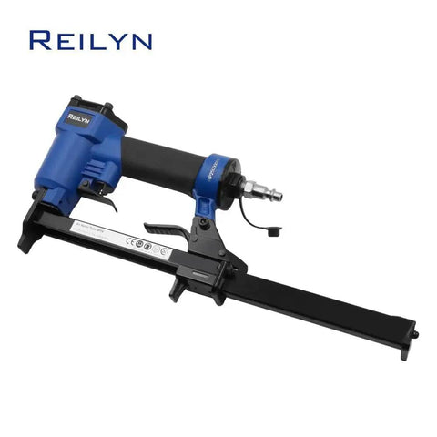 Built Tough Pneumatic 21 Gauge Crown Stapler Fires Up To One Twenty Rapid Strikes Per Minute With Half Inch Nose Fits Quarter To Five Eighth Inch Staples Includes Rugged Carry Case And Safety Gear For Upholstery Woodworking And Weekend Diy Builds