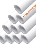 1 Inch PVC Pipe Furniture Grade Schedule 40 White 40 Inch Length 10 Pack for DIY Home Garden Greenhouse Farm and Workshop Projects UV Resistant