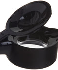 MultiServe 10 Cup Replacement Carafe For Coffee Makers Black With A Narrow Moisture Trapping Design shown with open lid