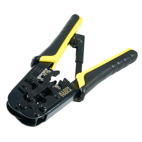 All In One Modular Installation Kit With Ratcheting Crimper And Stripper For RJ11 RJ12 RJ45 Connectors Cat5e Ethernet durable