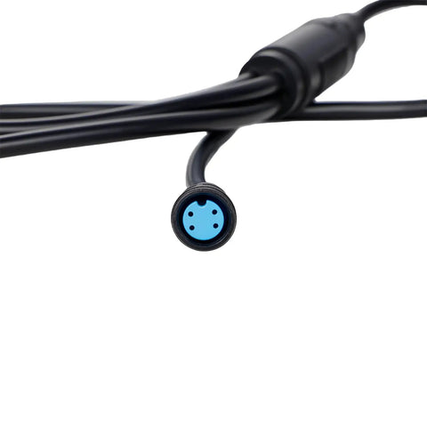 Close-up of Universal Ebike 1T4 Connector Extend Cable For Electric Bike Wiring Harness Throttle Brake Controller Display Connector 24V 36V 48V 52V 72V Systems Easy Install And Reliable Link Kit