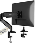 Single Monitor Arm Desk Mount With Super Smooth Tilt And Swivel Fits 13 To 32 Inch Screens, solid build with clamp installation.
