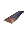 Stationary Steel Yard Ramp And Hydraulic Dock Leveler Featuring Secure Overlap Lip Safety Chains And Sturdy Side Curbs Built Dead Nuts Solid For 20000 Lb Forklift Loads With Rapid Two Speed Crank Adjustments, 72 inch steel ramp for loading.