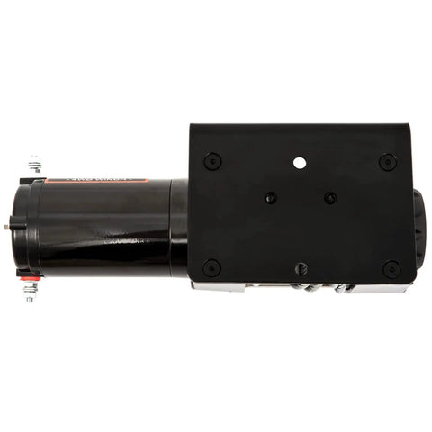 Beefy 12V 4000 LB Electric Winch Kit With About 33 Feet Steel Rope For ATV UTV Tow Off Road Use Includes Wireless Remote Control And Mounting Bracket Included, side view