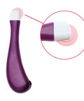 DIY Needle Threading Tool With Purple Scratch Wheel And Yarn Guide For Neat Stitches Even Pinhole Patchwork Hand Weaving And Embroidery Projects For Easy Setup Durable Plastic Body And Precise Circle Pinhole Shapes, purple plastic 14.6 cm tool