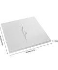 Stainless Steel Fire Pit Cover For 21 And 27 Inch Round Pits With Handle Portable Fire Pit Lid To Seal In Heat shown on a white background