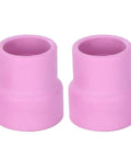 Premium 2 Piece Ceramic Welding Cups That Are A Total Game Changer For WP 9 20 And 25 Torch Series Tools, pink ceramic cups.
