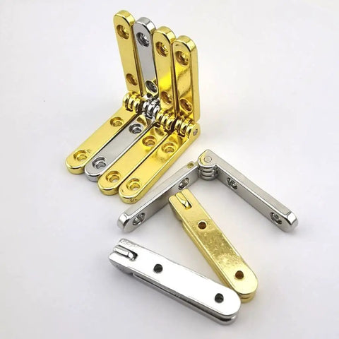 Tough As Nails Zinc Alloy Hinges For Jewelry Boxes And Wooden Keepsakes, 10 Pack, 30x30x6mm, 95 Degree Opening, gold finish hinges