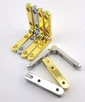 Pro-Grade Zinc Alloy Jewelry Box Hinge Set For Wooden Boxes With 95 Degree Opening 30x30x6mm 40mm Barrel 16mm Side Panel