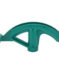 Super Badass Lightweight One Inch Water Wire Pipe Bender For Steel Copper Aluminum Home Shop Hand Tube Bending Tool angled view in green.