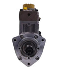 Fuel Injection Pump Replacement For Caterpillar Cat C4.4 C6.6 Engines, heavy-duty unit front view with bolt holes and connector.