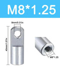 4 Pack Air Cylinder Rod Clevis End Connectors M8x1.25 Female Thread 40mm Length Ideal For Pneumatic Cylinders Foot Mounting Work, shown with M8*1.25 thread and 40mm size