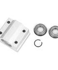 Premium Aluminum Alloy Linear Motion Ball Bearing Slide Block Kit includes two 10mm flange bearings and a slide block.