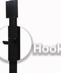 Heavy Duty Galvanized Steel EV Charger Holder Stand With A Tough Waterproof Cover Box For Outdoor Garages And Workplace Parking Lots showing hook detail.