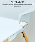 Silicone Corner Guards For Furniture Edges And Sharp Corners, 36 Piece Peel And Stick Safety Bumpers on table corner