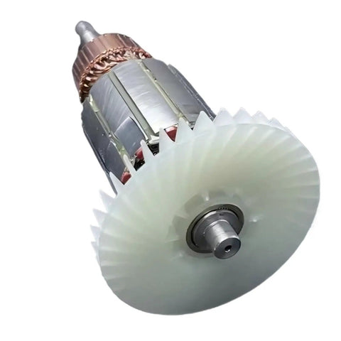 Heavy Duty Replacement Armature Rotor Slotting Machine For Electric Power Tool Repair Parts Model 3803 And 3803A close-up view showing rotor and shaft.