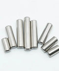 Beefy Heavy Duty Stainless Steel Dowel Pin Assortment Set for Shelves and Closets showing multiple solid cylinder pins