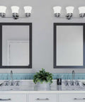 3 Light Coastal Style Bathroom Vanity Light With Dope Etched White Glass Shades Reversible Mounting Antique Bronze Finish Cascadia Collection Over The Mirror Bath Fixture