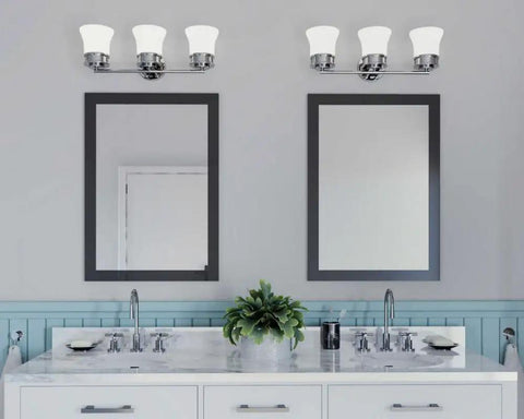 3 Light Coastal Style Bathroom Vanity Light With Dope Etched White Glass Shades Reversible Mounting Antique Bronze Finish Cascadia Collection Over The Mirror Bath Fixture