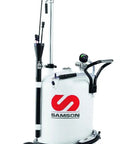 Heavy Duty 18 Gallon Oil Suction And Gravity Drain Combo With Remote Vacuum Activation In Steel Reservoir For Quick And Easy Cleanup And No Fuss Fluid Recovery, steel reservoir