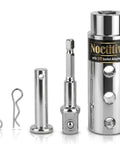 Trailer Jack Drill Adapter Kit 1 Inch Drive Shaft 2 In 1 For Cordless Drill And Ratchet Stainless Steel Components Displayed
