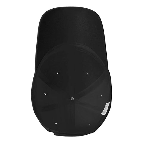 Top view of Adjustable Washed Baseball Cap Dad Hat For Adults, Plain Trucker Style For Office Or Kitchen, Unisex design.