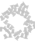 Stylish White Plastic Roller Skate Side Plugs Inline Skate Axle Spacers Universal Fit Replacement Kit Includes 50 Pieces, grouped top view