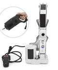 Heavy Duty Electric Floor Jack And Snappy Impact Wrench Tire Lifting Set For Fast Car Care showing electric jack and wrench.