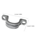 Thirty Pack Real Heavy Duty Three Quarter Inch Pvc Conduit Clamps Flexible Two Hole U Clip Pipe Mounting Strap, gray plastic