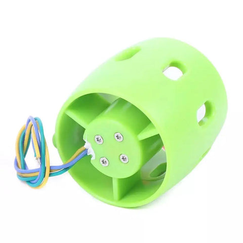 12-24V Underwater Thruster With 312W Motor And Four Blade Propeller Beefy Propulsion System for RC boats, green housing