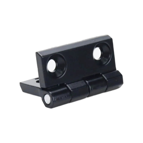Heavy Duty Metal Foldable Butt Hinges 4 Pack, Smooth Ball Bearing Cabinet Door Hardware, Solid Zinc Alloy 1.57 Inch Square close-up view.