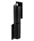 Tough As Nails 7 Inch Weld On Barrel Gate Hinges 4 Pack Rock Solid 900 Lbs Load Rating For Backyard Swing Doors Trailer Ramps And Driveway Gates Matte Black Steel close-up view of single hinge