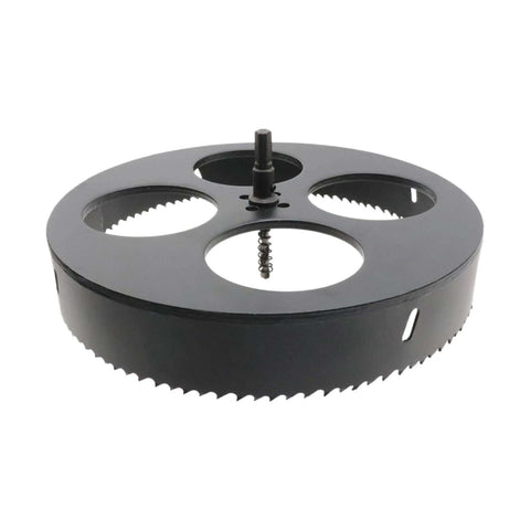 Rannb 9.5-inch bi-metal hole saw with drill bit and hex wrench, circular cutter for wood plastic drywall thin metal