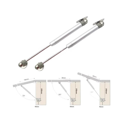 4 Pack Hydraulic Gas Spring Cabinet Door Supports For Kitchen Cabinets With 150N Lift And Smooth Open And Close, Includes Hardware