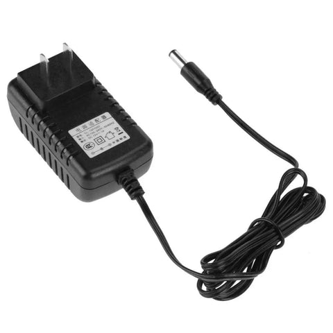Premium Mini Electric Drill And Rotary Tool Kit With Instant Speed Change US plug power adapter for corded use and charging.