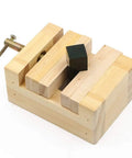 Claky Wood Working Flat Pliers And Vise Clamp For Table Bench Seal, featuring wooden grip and hexagon design for secure woodworking.