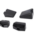 Premium 4 Piece Rubber Hood Bumper Support Kit For T680, T880, And 579 Trucks. Durable Upper Lower Latch Bumper Stops With OE Parts To Fix Rattling Issues. Keep Your Ride Tight And Smooth Today Without Breaking The Bank On Expensive Repairs From. four black rubber hood bumper stops shown on white background