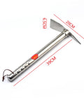 Sturdy Steel Garden Hoe Set With Dual Use Design For Planting And Yard Work Lightweight Yet Heavy Duty Tool, stainless steel, 39x20cm