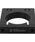Heavy Duty Aluminum CNC Spindle Motor Mount Bracket 65mm Precision Machined Adapter Plate top view with cutout for spindle.